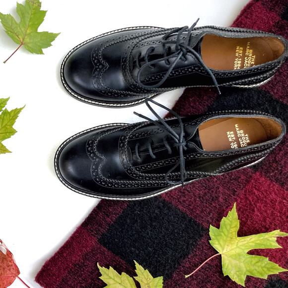 Marc Jacobs The Ghillie Brogues | Handmade in Italy | Preppy Moto Heritage NEW - Picture 5 of 16